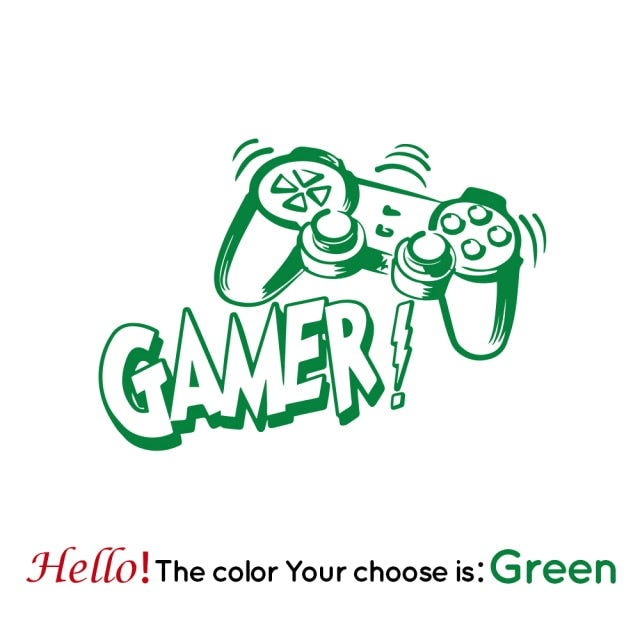 Creative Cartoon Gaming Wall Sticker for Kids Room and Game Room Decoration