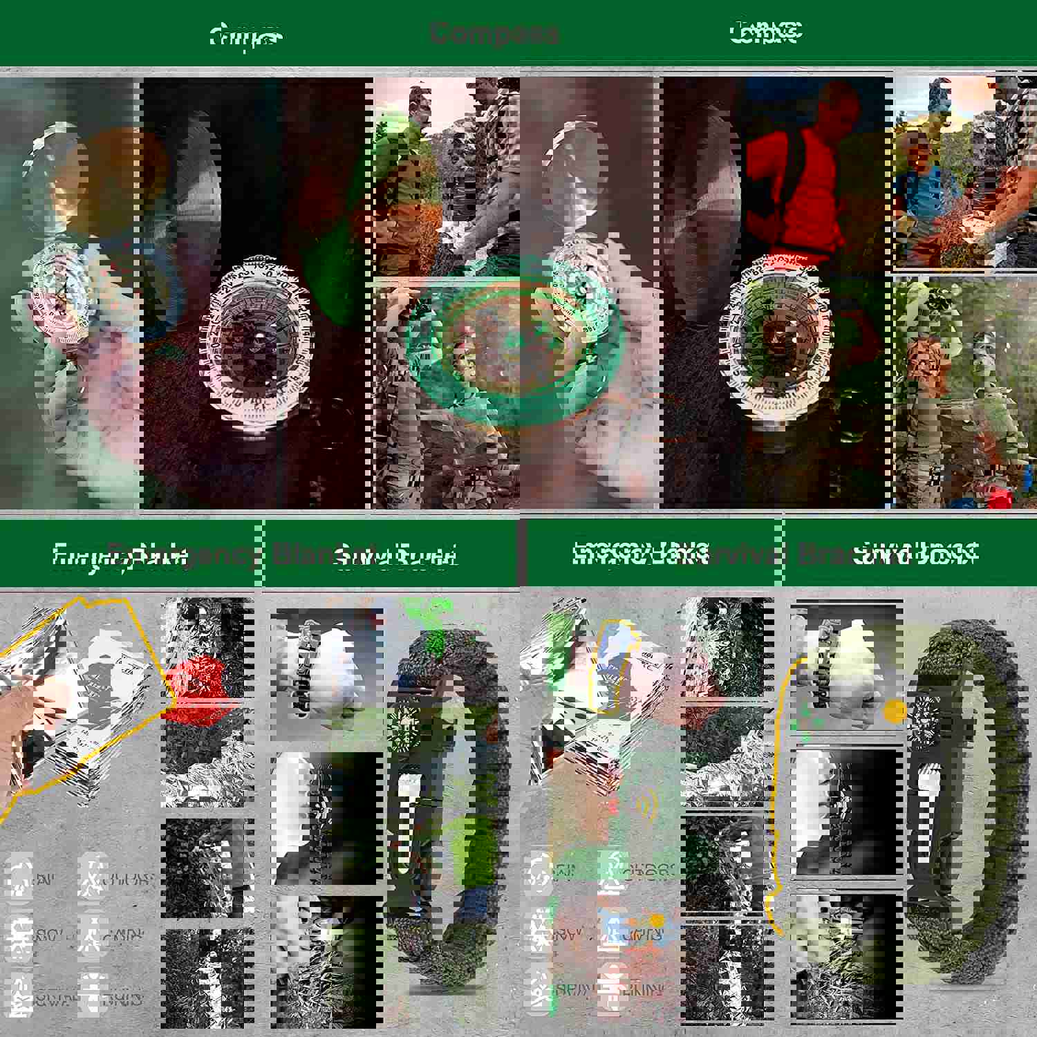 27 in 1 Survival Kits for Camping, Hiking, Hunting & Outdoor Adventures