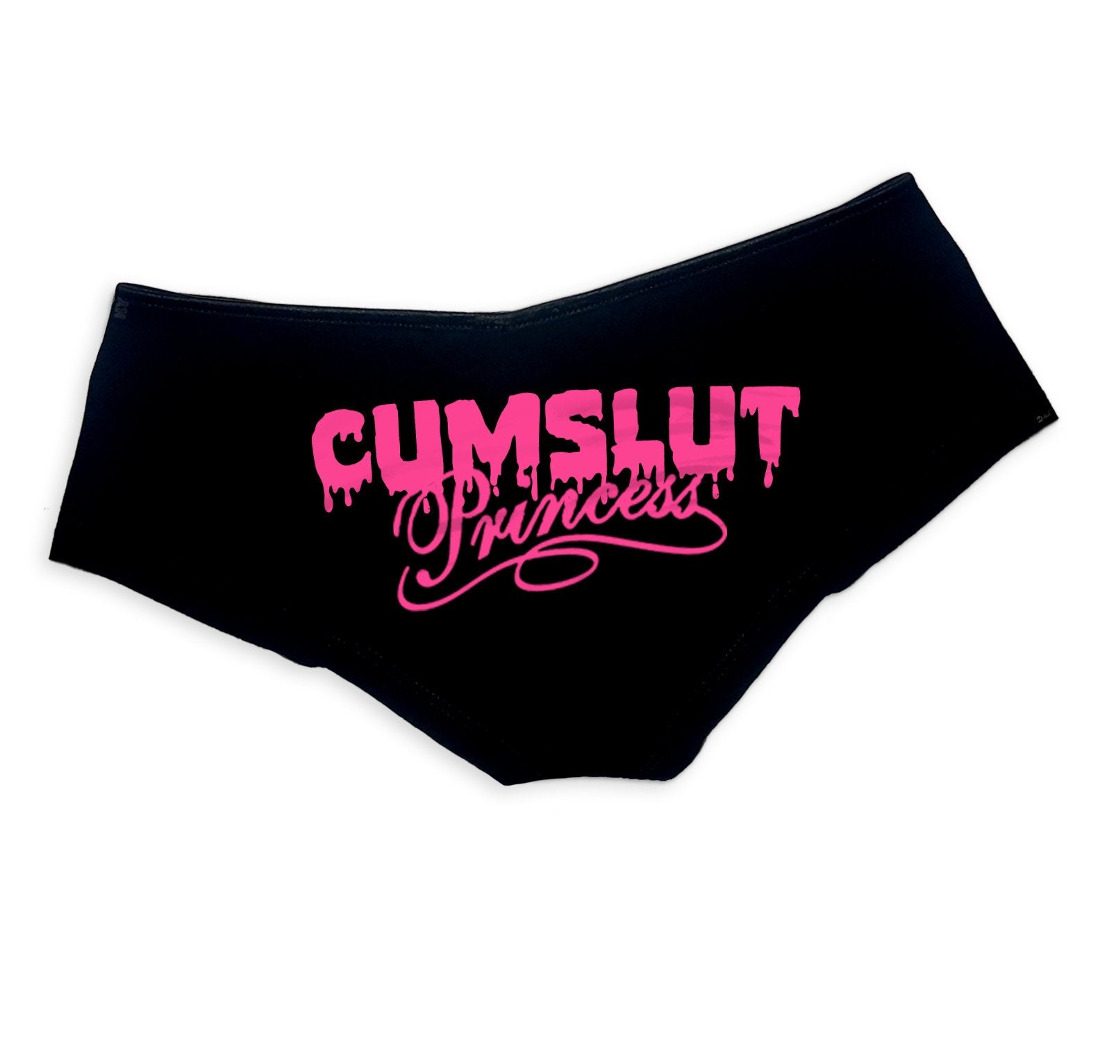 Cumslut Princess Panties - Sexy DDLG Boy Short Underwear for Women