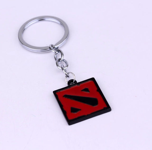 Dota 2 Vintage Logo Pendant Keychain - Fashion Keyring for Boys