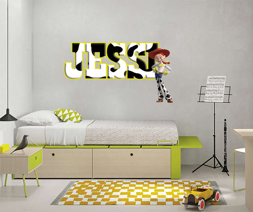 Toy Story Jessie Personalized Custom Name Wall Sticker Decal WP31