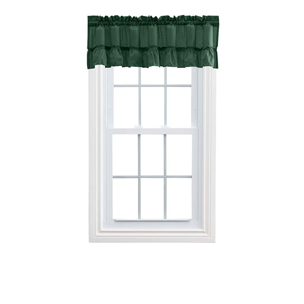Ellis Stacey 1.5 Rod Pocket High Quality Fabric Solid Color Ruffled Valance 54x13 Harvest