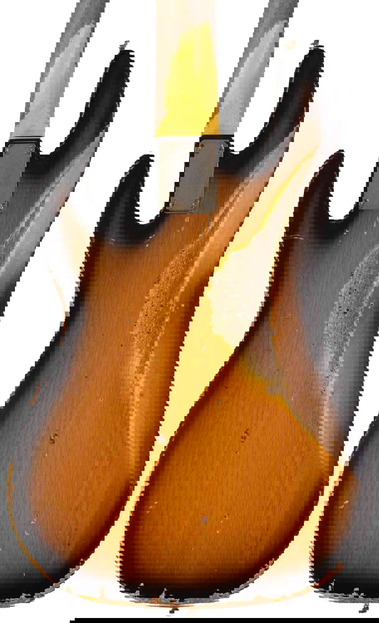 Nash PB-55 Bass Guitar, 2-Tone Sunburst, Heavy Aging