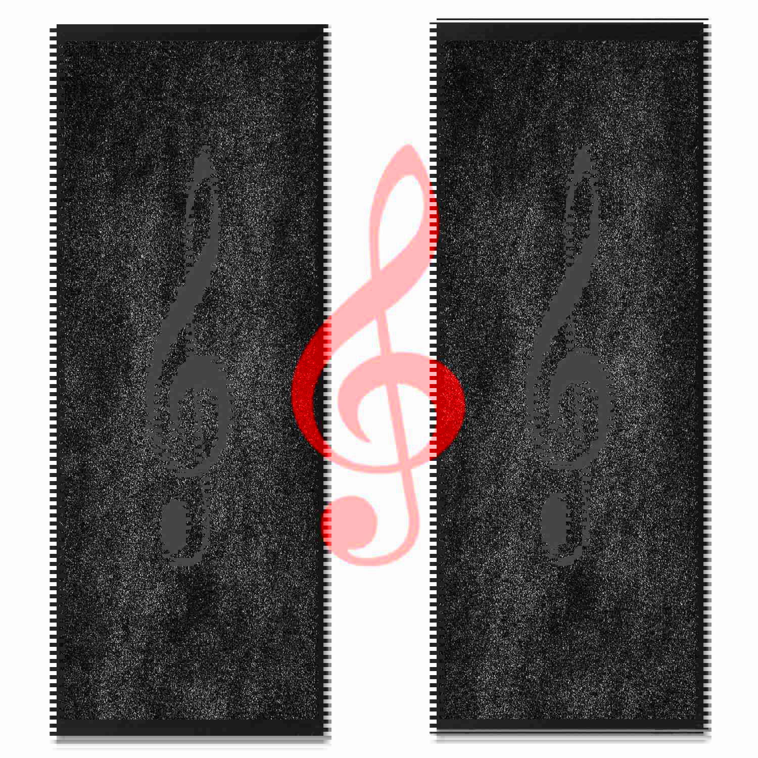 Treble Music Black Canvas Print Pictures Frames for Office and Home Décor Wall Art
