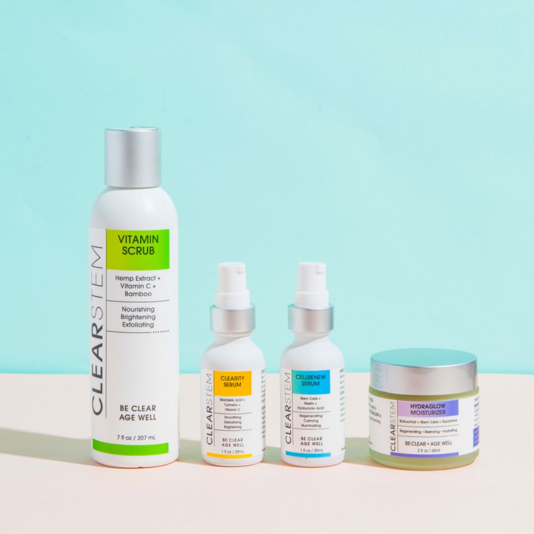 CLEARSTEM Clear Skin Kit - Anti-aging & Anti-acne Skincare Routine