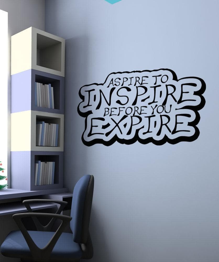 Vinyl Wall Decal Sticker - Aspire to Inspire #OS_AA1265