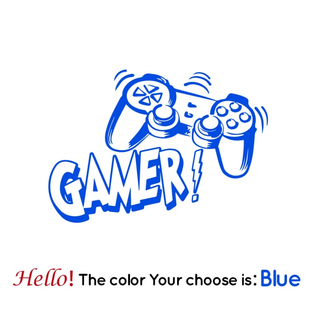 Creative Cartoon Gaming Wall Sticker for Kids Room and Game Room Decoration