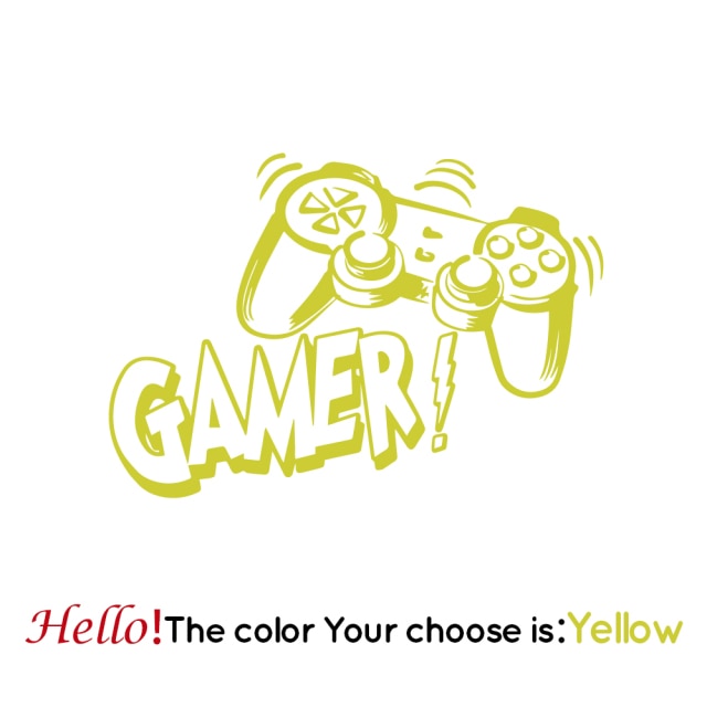 Creative Cartoon Gaming Wall Sticker for Kids Room and Game Room Decoration