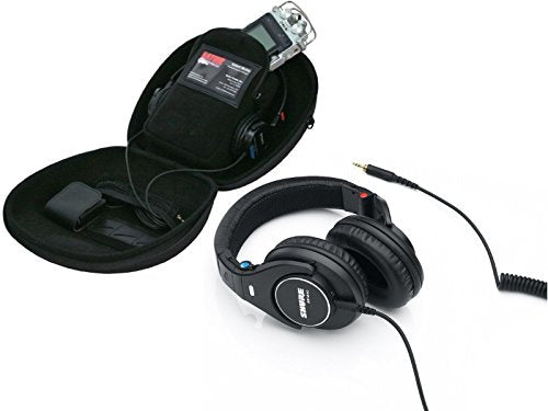 Shure SRH840 Professional Monitor Headphones with Gator Recorder Case