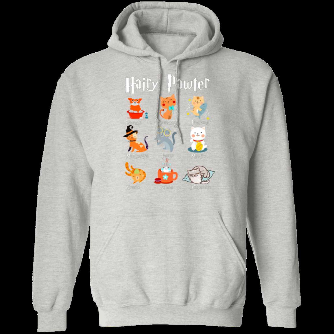 HAIRY PAWTER LADIES Pullover Hoodie - 8 oz Unisex Hoodie with Digital Print