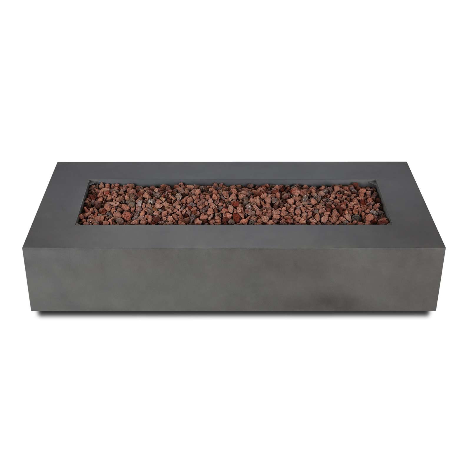 Real Flame Aegean 70 Rectangle Propane or Natural Gas Fire Pit Table