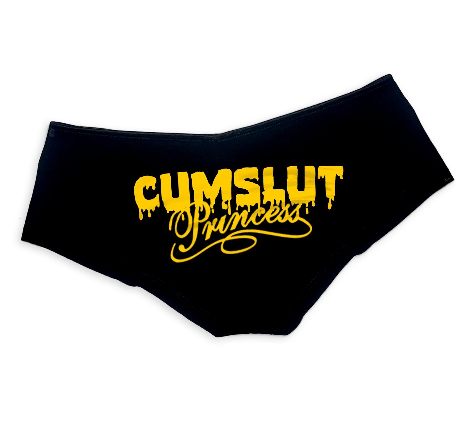 Cumslut Princess Panties - Sexy DDLG Boy Short Underwear for Women