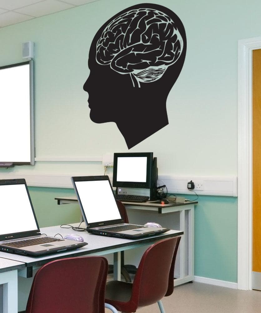 Vinyl Wall Decal Sticker Human Brain #1201 - Removable & Easy to Apply