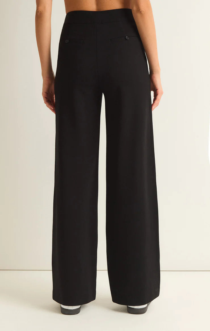 Z SUPPLY Do It All Trouser Pant - High Waist Ponte Knit Pants