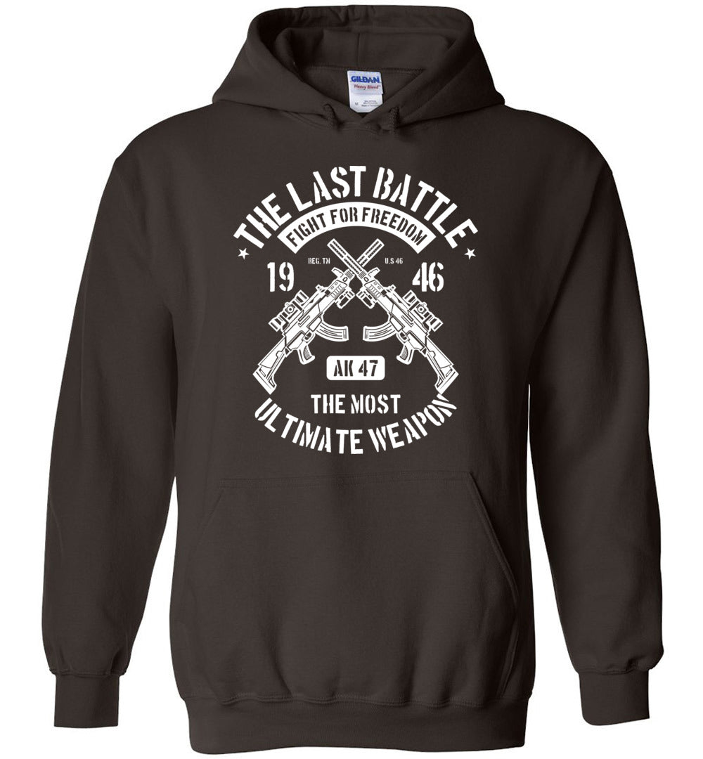 The Last Battle AK-47 Mens Hoodie - Unique Gift for Gun Enthusiasts
