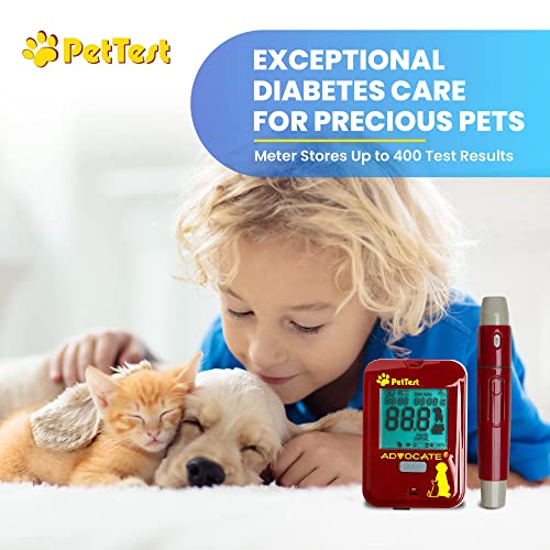 PetTest Glucose Monitoring System for Dogs & Cats - Complete Blood Sugar Test Kit