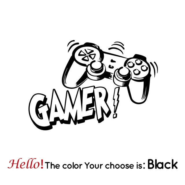Creative Cartoon Gaming Wall Sticker for Kids Room and Game Room Decoration
