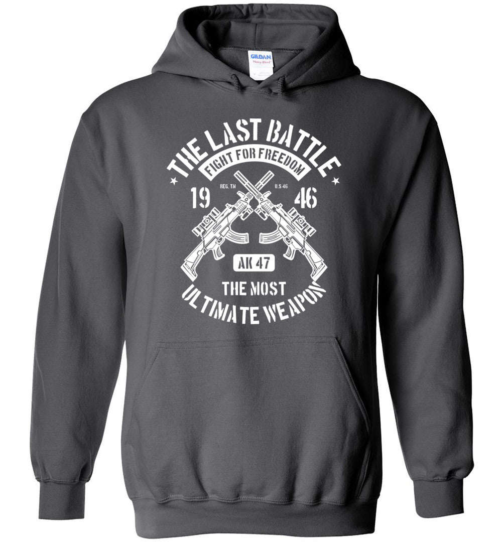 The Last Battle AK-47 Mens Hoodie - Unique Gift for Gun Enthusiasts