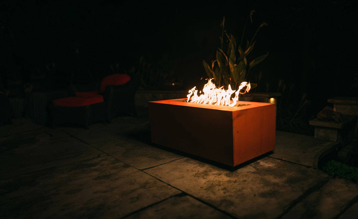 Fire Pit Art Linear 48 - 190K BTU Burner Gas Fire Pit