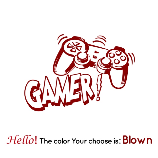 Creative Cartoon Gaming Wall Sticker for Kids Room and Game Room Decoration