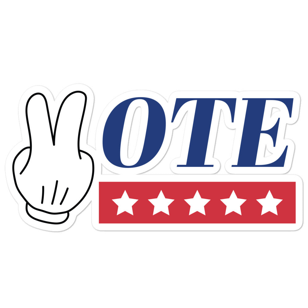 Vote Sticker - High-Quality Vinyl Stickers for Bubble-Free Application
