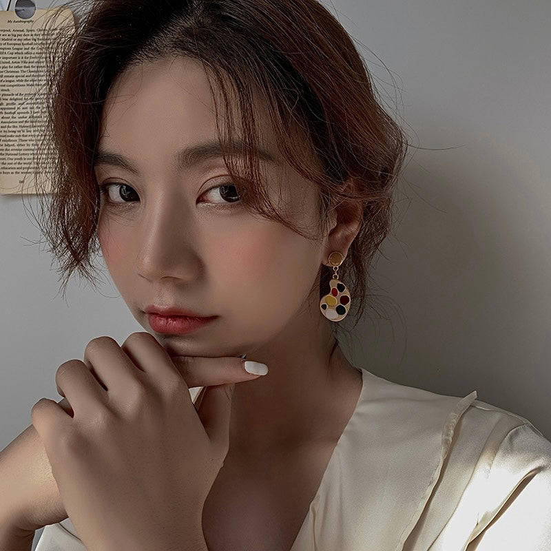 Art Supplies Asymmetrical Earrings