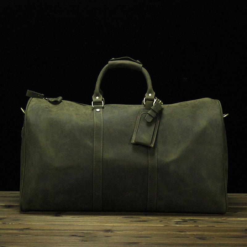 Cool Men's Leather Large Weekender Duffle Travel Bag
