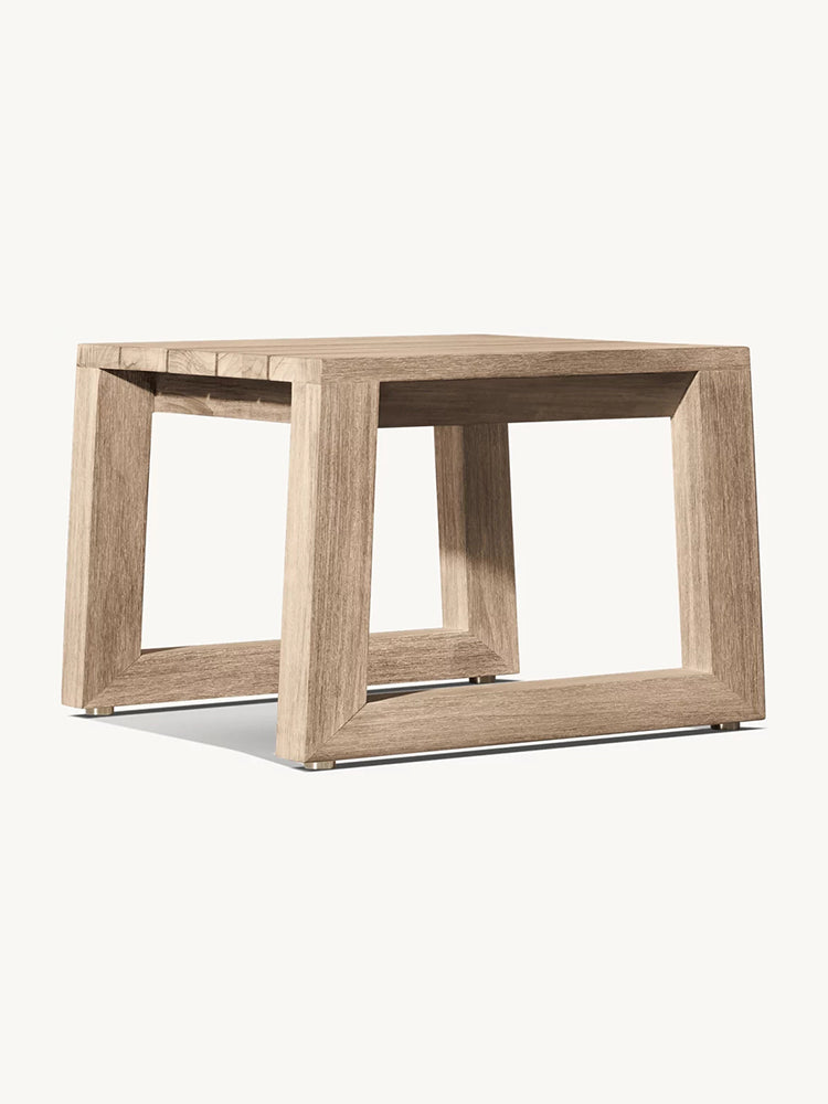 RH Sebastian Teak Rectangular Side Table
