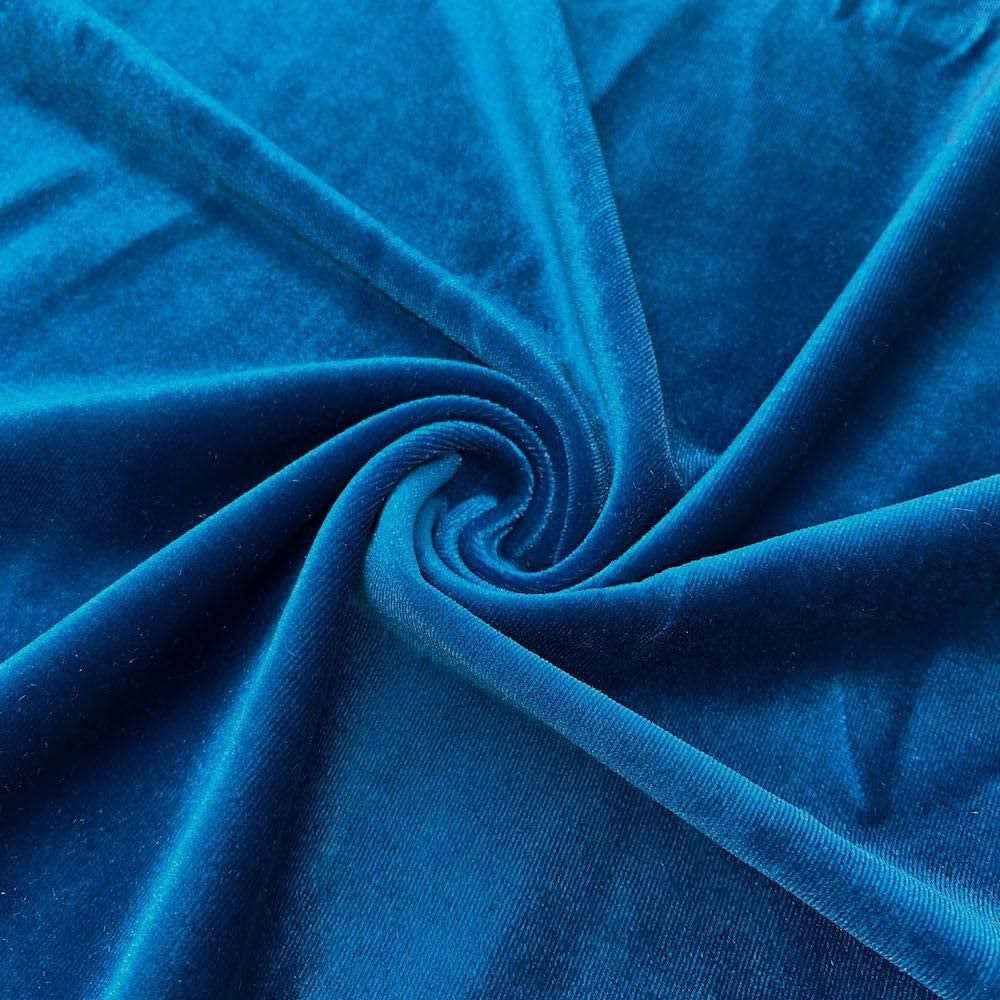 Stretch Velvet Fabric - Turquoise - 60" Wide for Sewing, Apparel, Craft