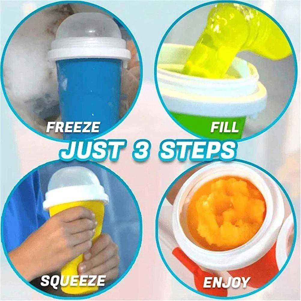 Slushy Maker Portable Travel Ice Cup - Homemade Freeze Drinks Cup