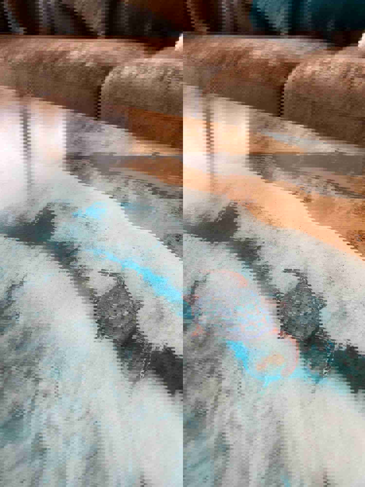 Modern Rectangular Epoxy Coffee Table