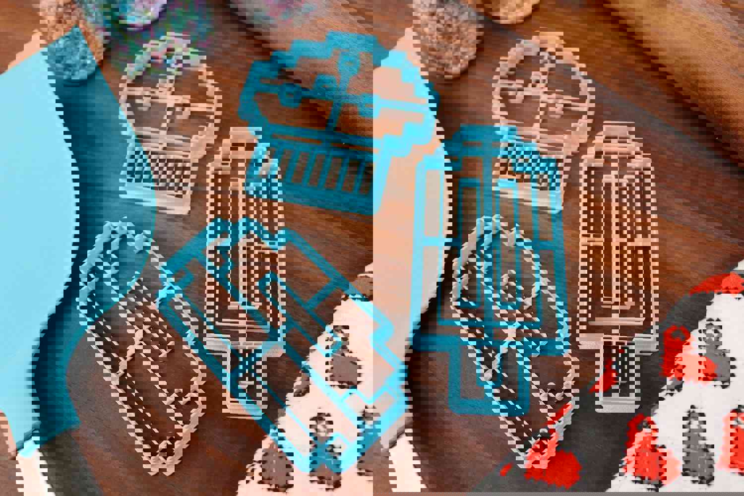 Pixel Foods Set 2 Cookie Cutters - Pixel Cupcake, Pixel Donut, Pixel Muffin, Pixel Popsicle, Pixel Soda