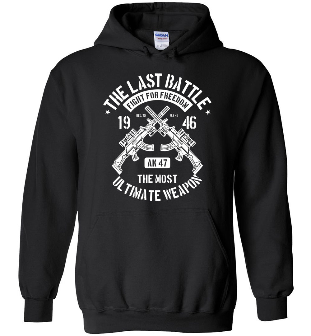 The Last Battle AK-47 Mens Hoodie - Unique Gift for Gun Enthusiasts