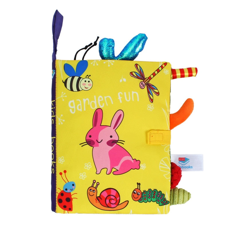 Baby Rattle Puzzle Cloth Book - Early Educational Toy for Cognitive Development
