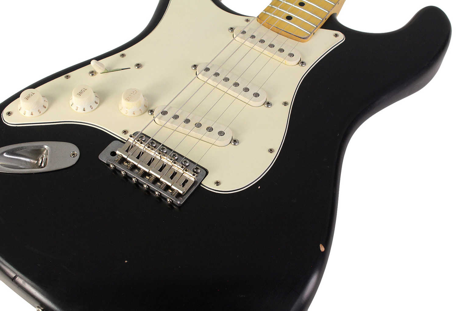 Nash S-68HX Hendrix Guitar, Black, Light Aging - Vintage Strat Model