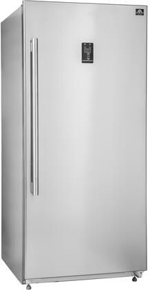 FORNO Rizzuto 28’’ Right Swing Stainless Steel Refrigerator/Freezer - 13.8 cu.ft