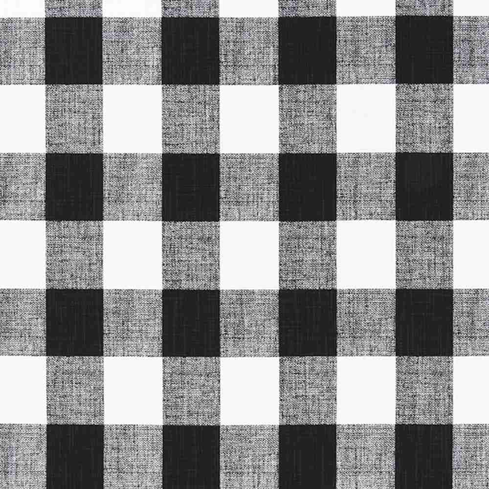Empress Swag Valance in Anderson Black Buffalo Check Plaid