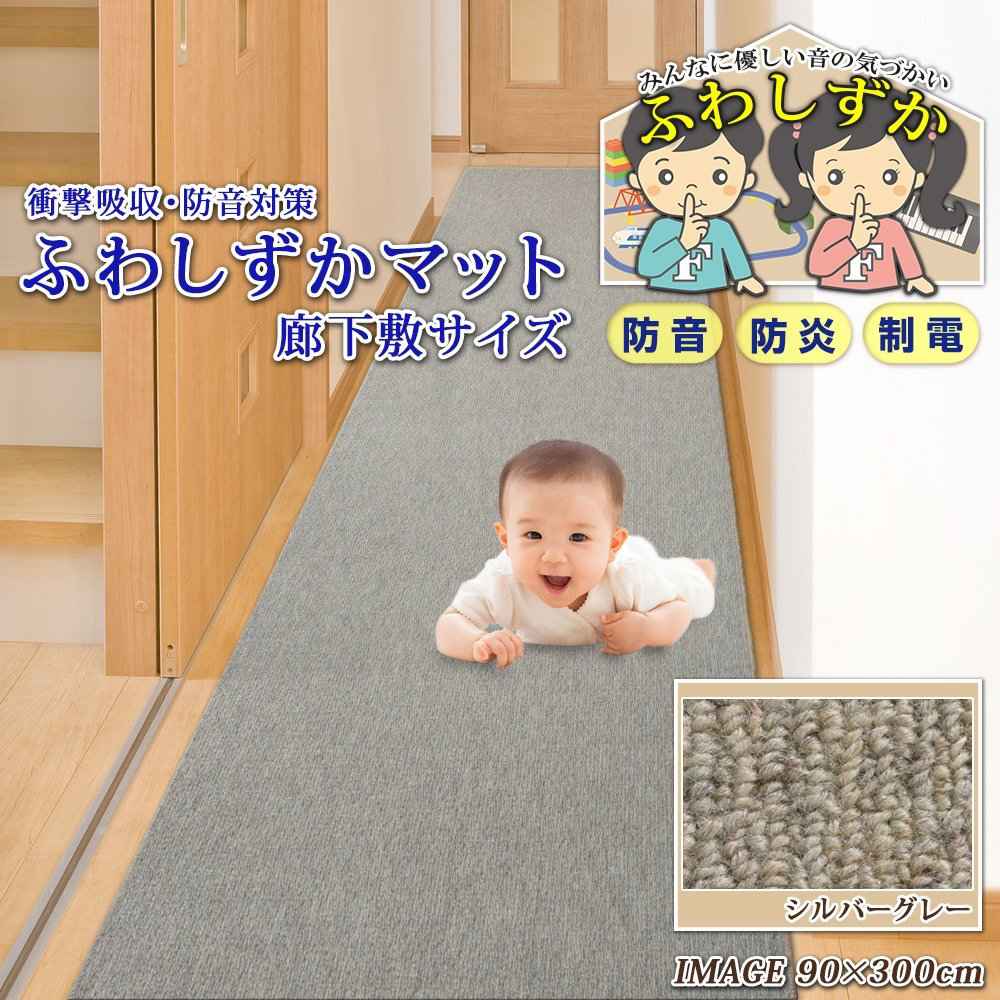 NBL Soundproofing Mat for Hallways, Silver Gray, 31.5 x 157.7 inches