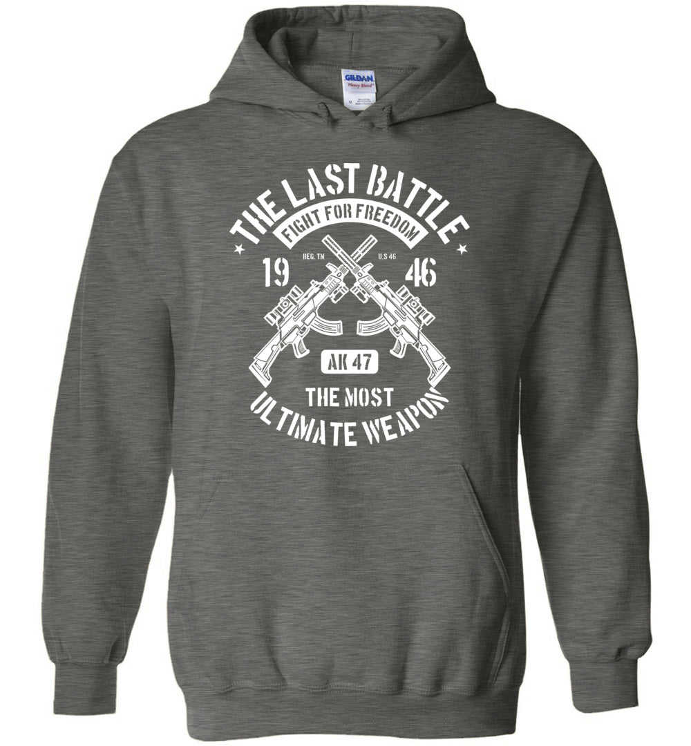 The Last Battle AK-47 Mens Hoodie - Unique Gift for Gun Enthusiasts