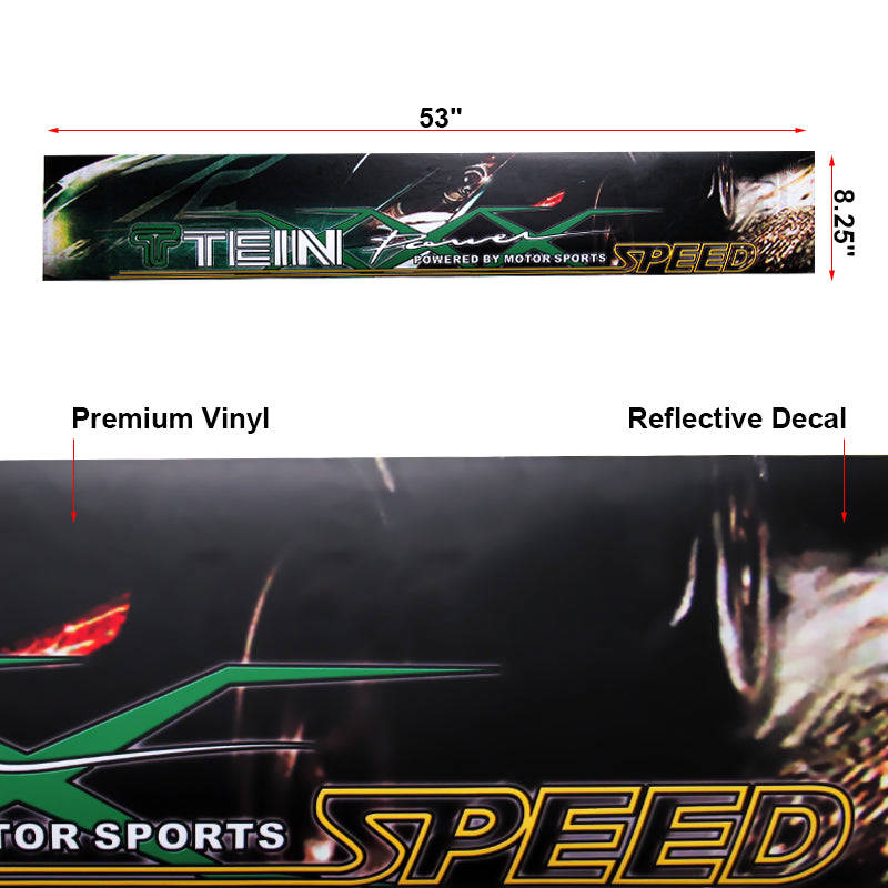 JDM TEIN Super Car Window Windshield UV-Resistant Vinyl Banner Decal Sticker