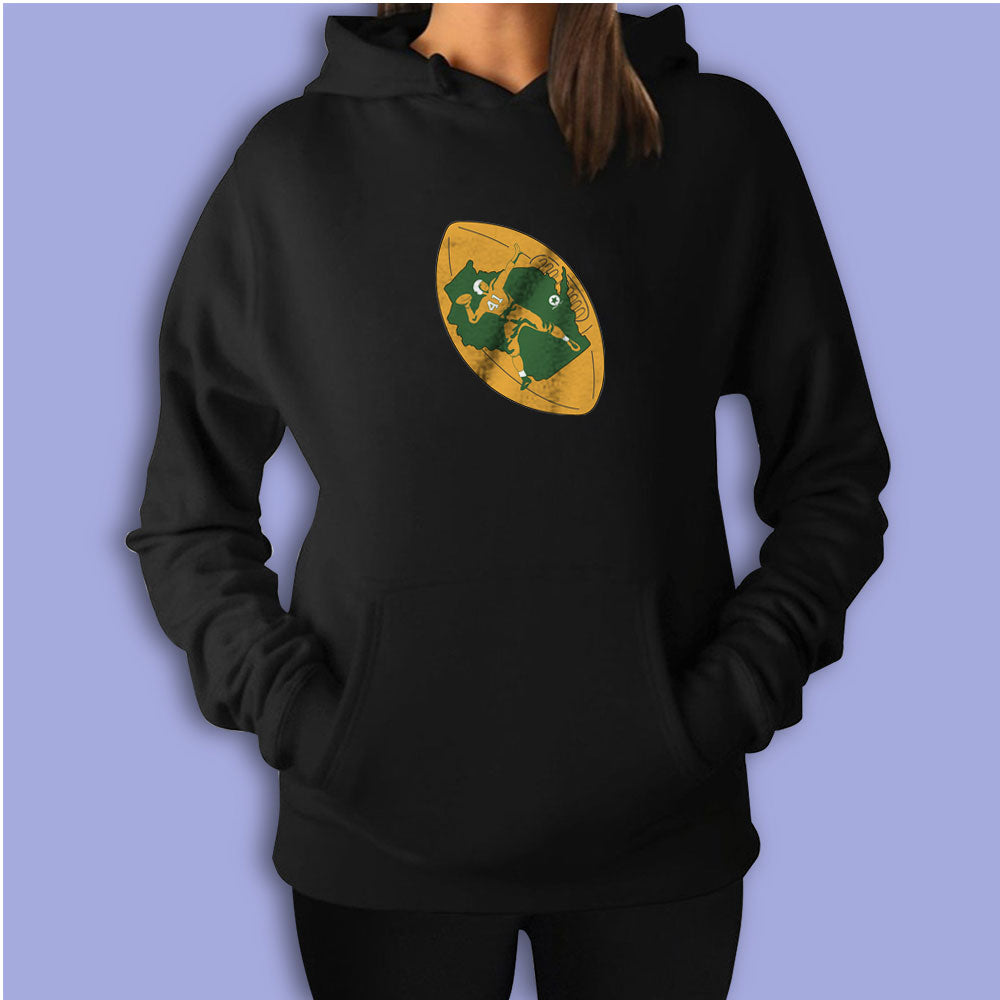 Green Bay Packers Logo Women's Hoodie - Funny Cool Design