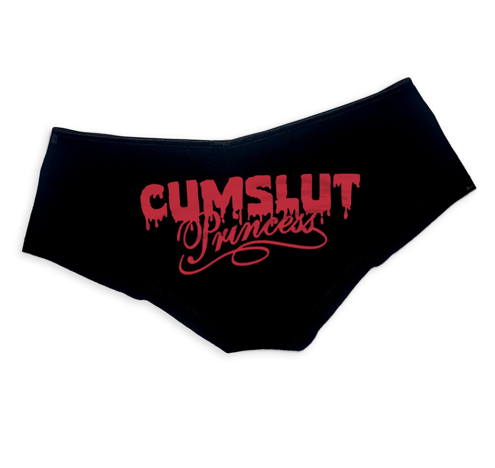 Cumslut Princess Panties - Sexy DDLG Boy Short Underwear for Women