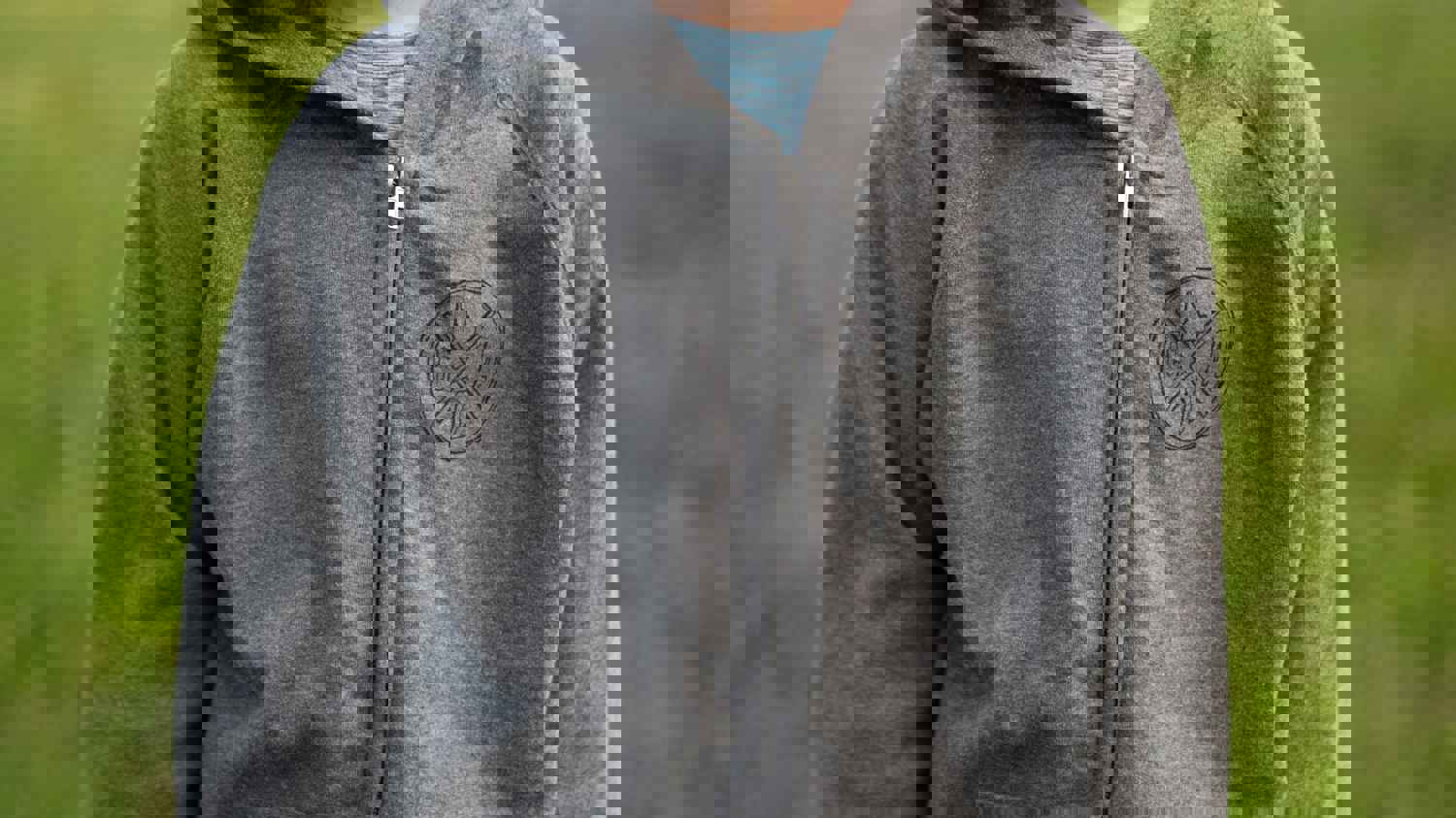 Kids CDA Bigfoot Gray Zip Hoodie