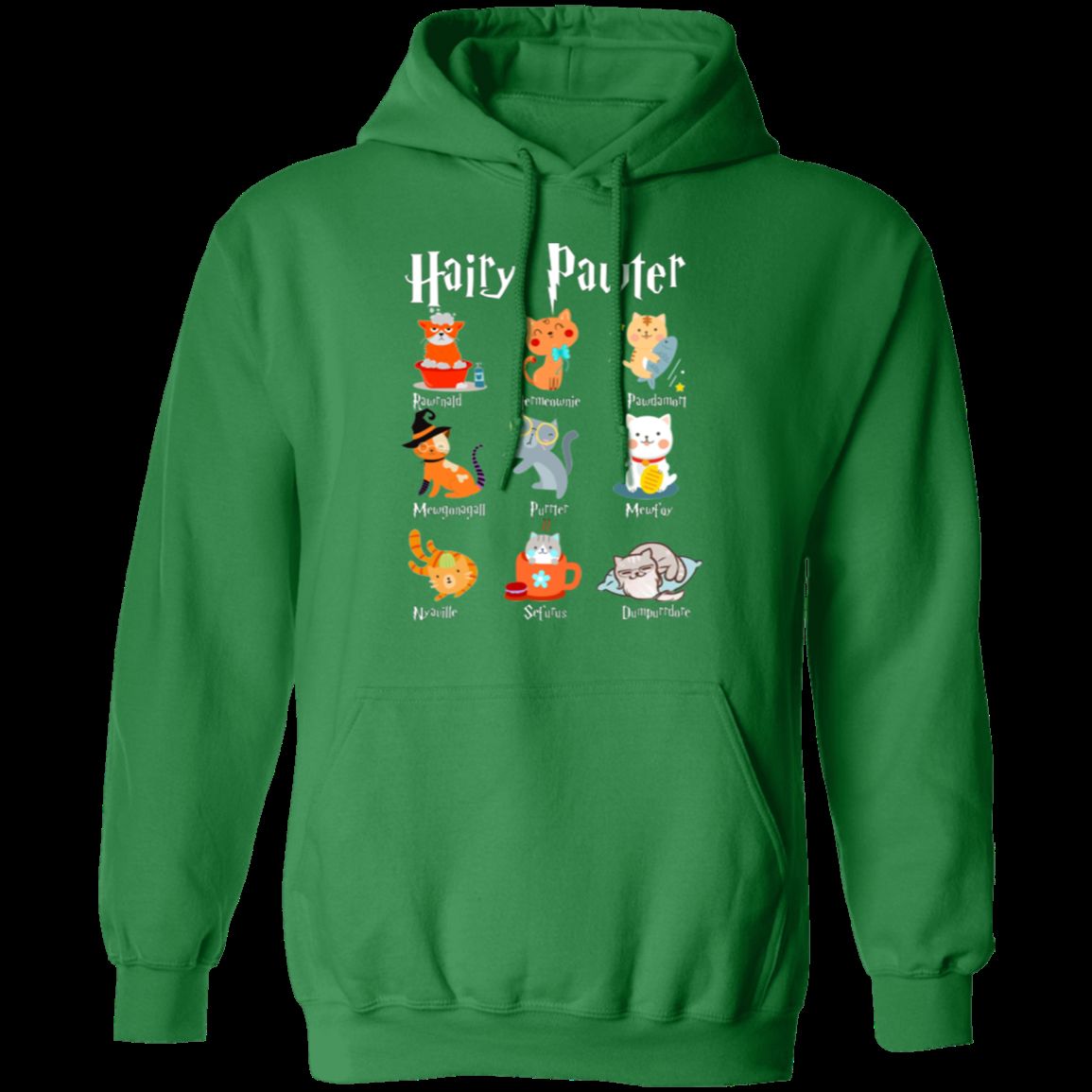 HAIRY PAWTER LADIES Pullover Hoodie - 8 oz Unisex Hoodie with Digital Print
