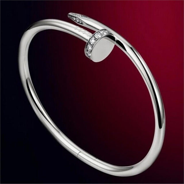 Fashion Women Bracelets & Bangles Summer Style Screw Open Rhinestone Bracelets