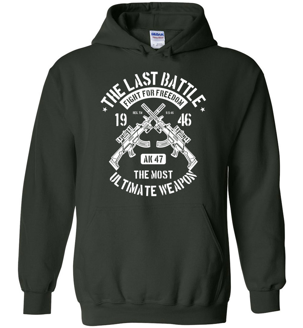 The Last Battle AK-47 Mens Hoodie - Unique Gift for Gun Enthusiasts