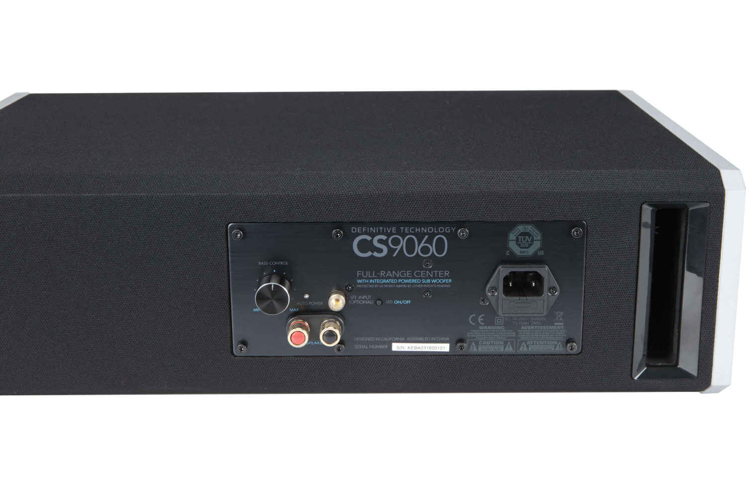 Definitive Technology CS9060 High-Performance Center Channel Speaker with Integrated 8 Inch Powered Subwoofer