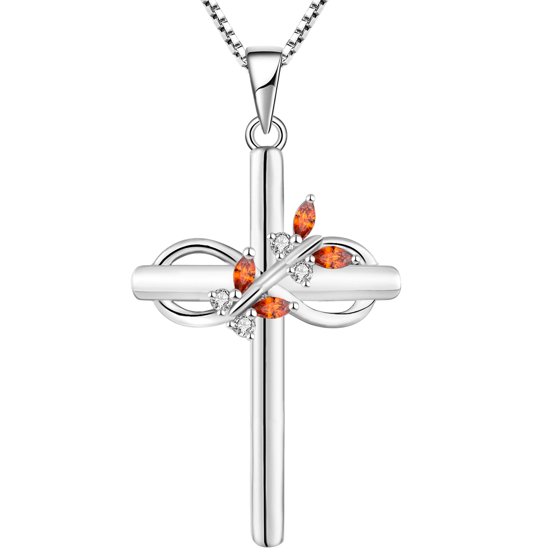 Yeelery Butterfly Infinity Gem Necklaces