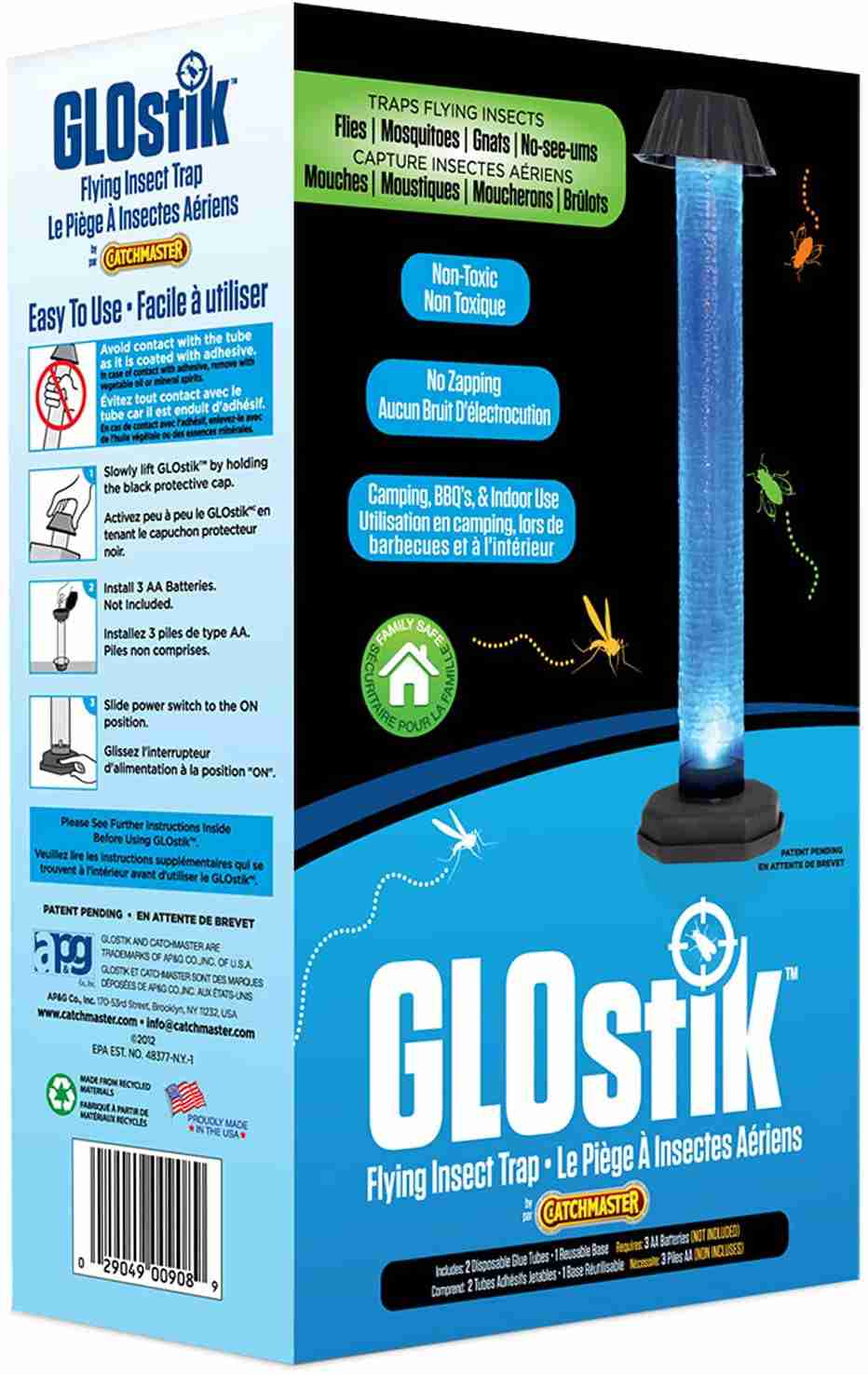 Catchmaster Glostik NO ZAP Flying Insect Fly Trap - Indoor & Outdoor Use