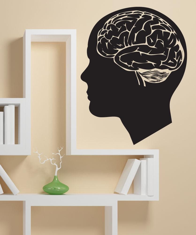 Vinyl Wall Decal Sticker Human Brain #1201 - Removable & Easy to Apply